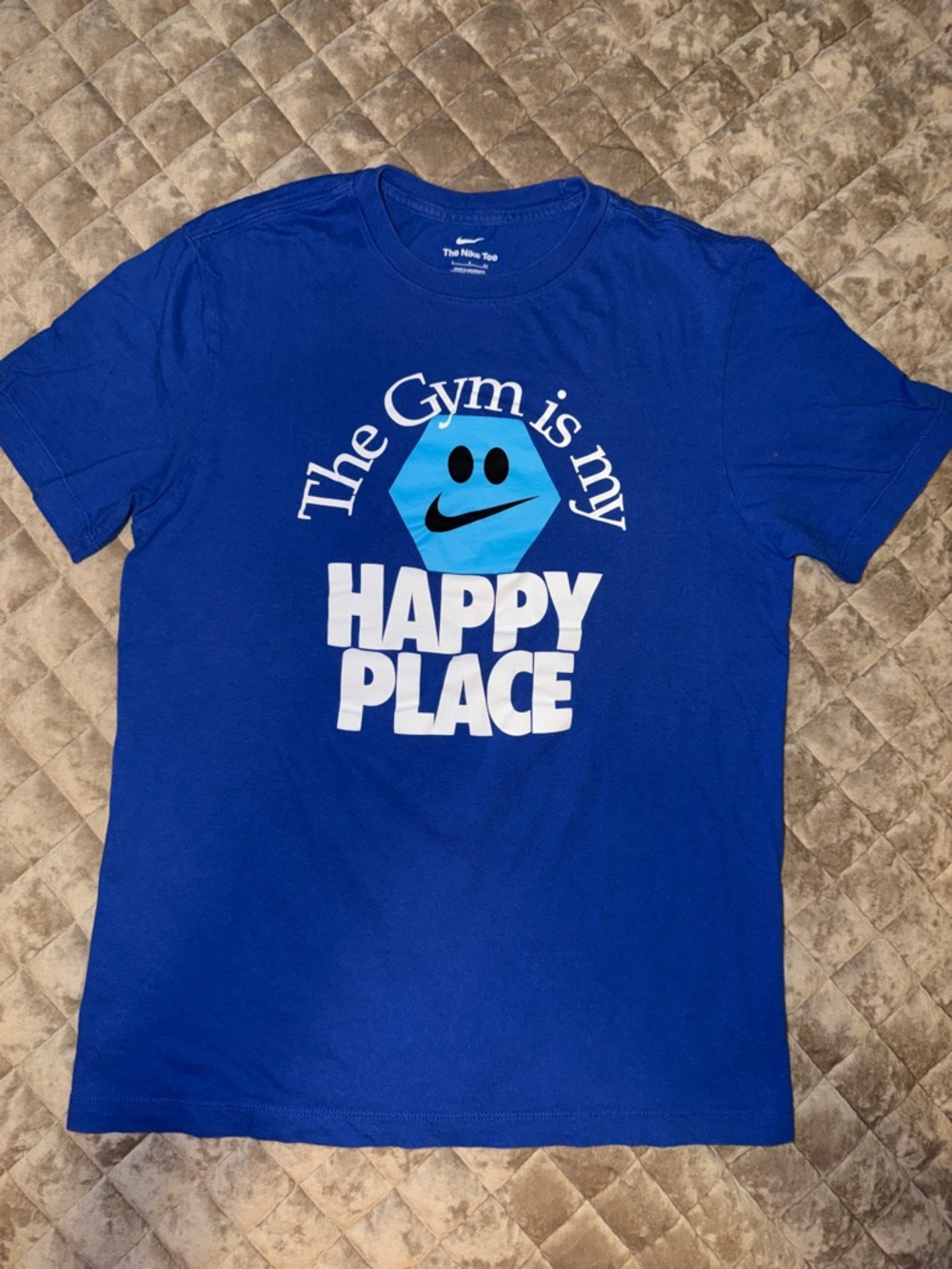 Nike Men's Royal Blue 'Happy Place' Graphic Tee